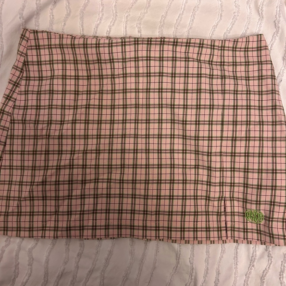 Plaid Pink Urban Outfitters Mini Skirt